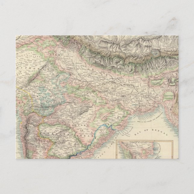 Postal Las posesiones británicas en las Indias Orientales (Anverso)