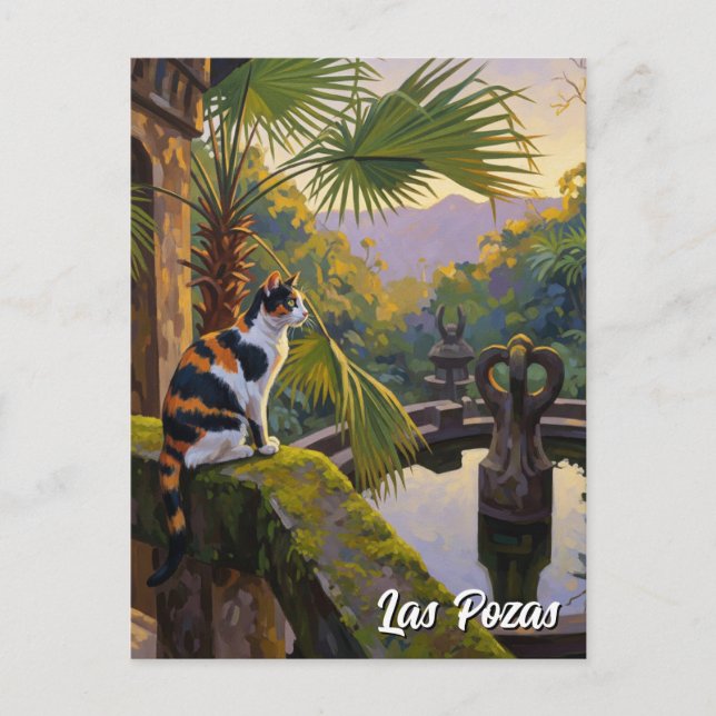 Postal Las Pozas México Viaje (Anverso)