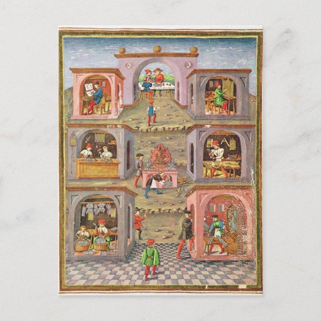 Postal Las profesiones (Anverso)