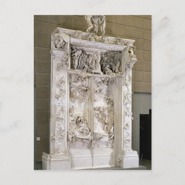 Postal Las puertas del infierno (Anverso)