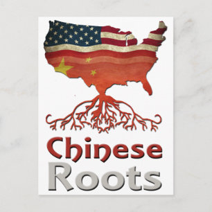 Postal Las raíces americanas chinas