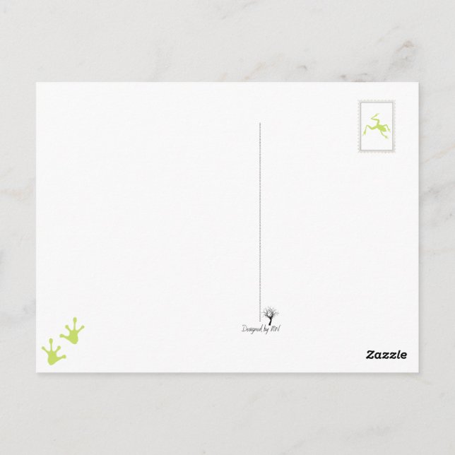 Postal Las ranas de la personalidad de la cinta (Reverso)