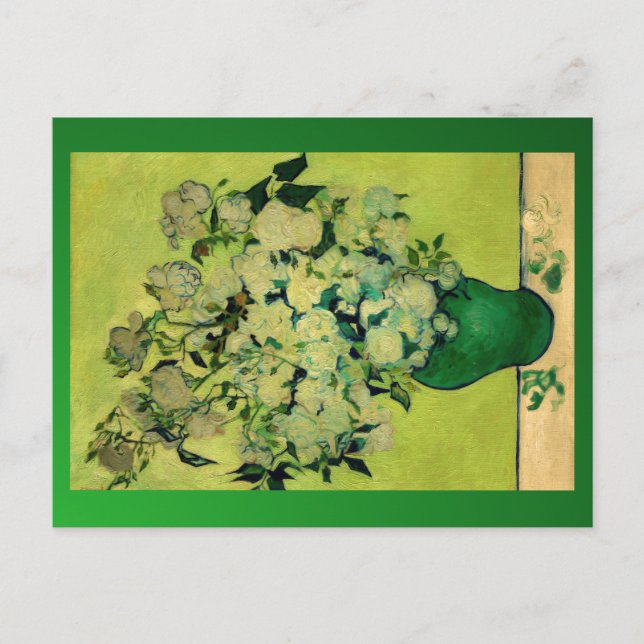 Postal Las Rosas de Vincent Van Gogh