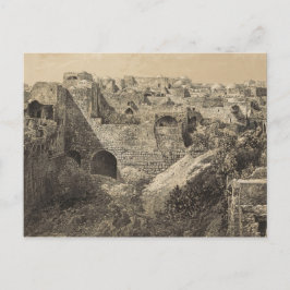Postal Las ruinas del estanque de Bethesda en Jerusalén