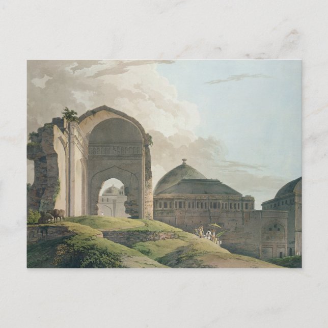 Postal Las ruinas del palacio de Madurai, 1798 (Anverso)