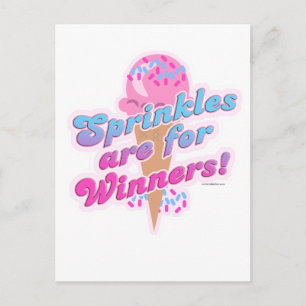 Postal Las salpicaduras son para los ganadores