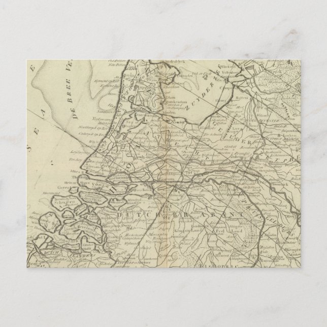 Postal Las siete provincias unidas de Holanda (Anverso)