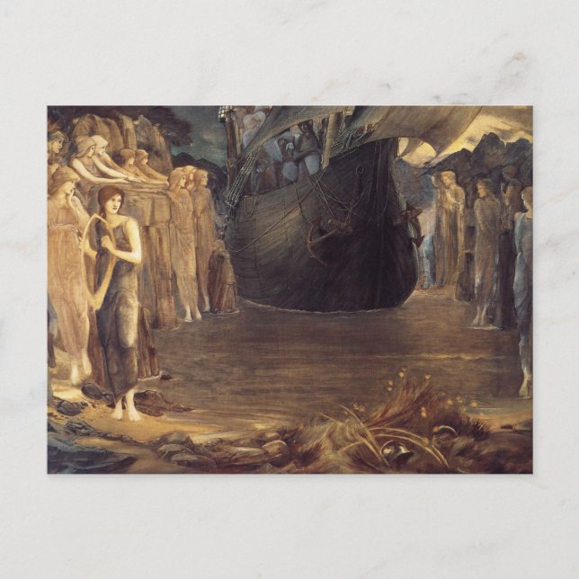 Postal Las sirenas (Anverso)