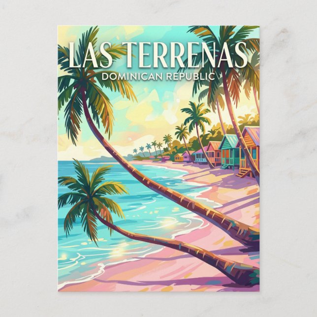 Postal Las Terrenas República Dominicana (Anverso)
