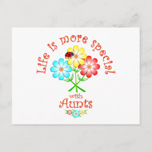 Postal Las tías son especiales