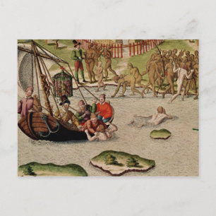 Postal Las tierras de los buques franceses