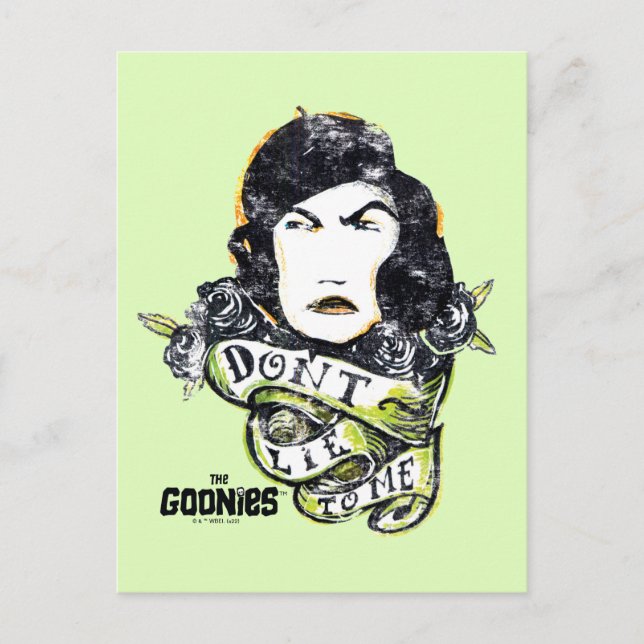 Postal Las tonterías de mamá Fratelli "No me mientas" (Anverso)