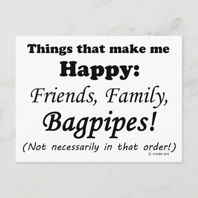 Postal Las tonterías me hacen feliz (Anverso)