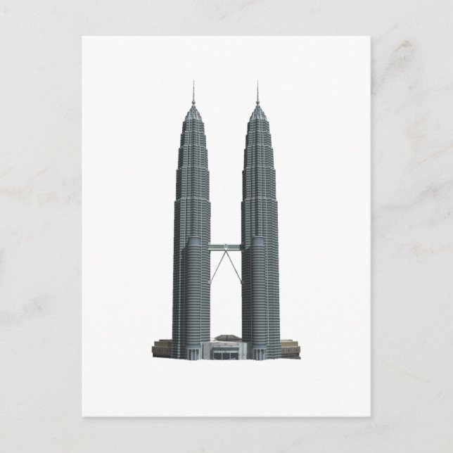 Postal Las Torres Petronas: (Anverso)