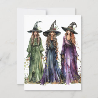 Postal Las tres brujas