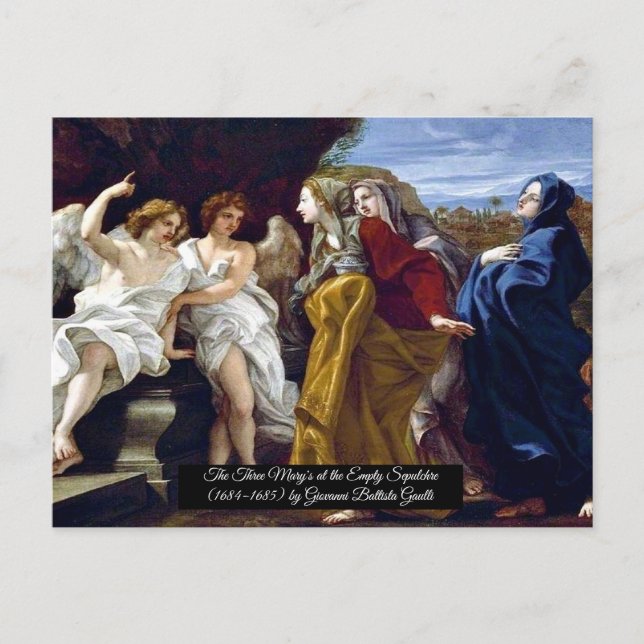 Postal Las tres Mary's (Anverso)
