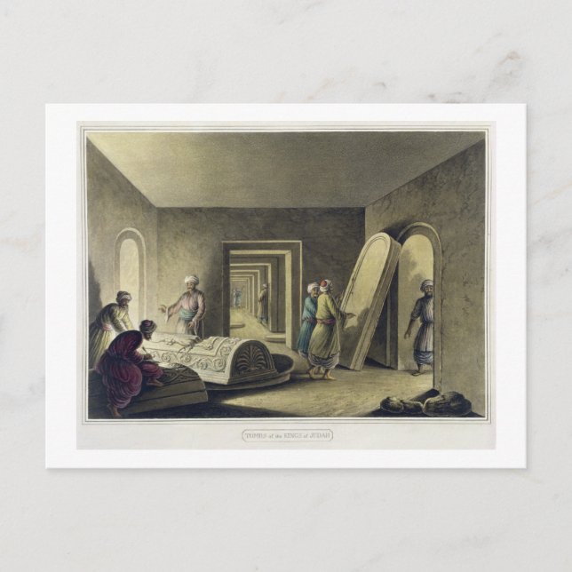 Postal Las tumbas de los reyes de Judah, Jerusalén, pub. (Anverso)