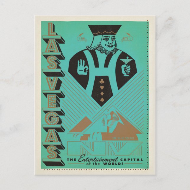 Postal Las Vegas | Capital mundial del entretenimiento (Anverso)