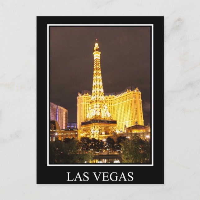 Postal Las Vegas de noche (Anverso)