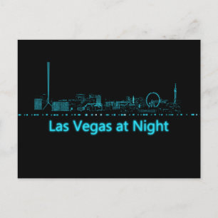 Postal Las Vegas de noche