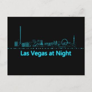 Postal Las Vegas de noche