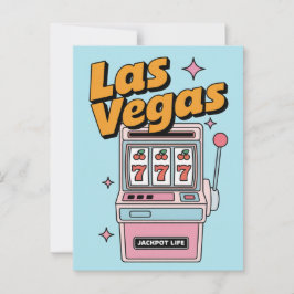 Postal Las Vegas Nevada Retro Slot Machine Jackpot
