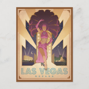 Postal Las Vegas, Nevada Showgirl