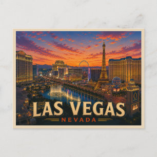 Postal Las Vegas Nevada Viajes Antiguos