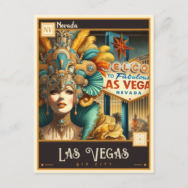 Postal Las Vegas, Nevada | Vintage (Anverso)
