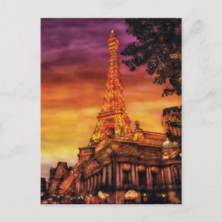 Postal Las Vegas - París - El Hotel París
