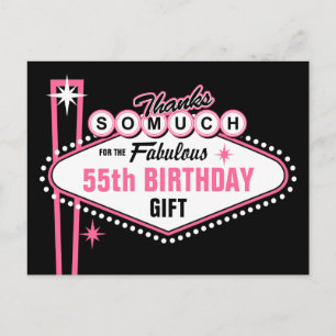 Postal Las Vegas Pink Gracias