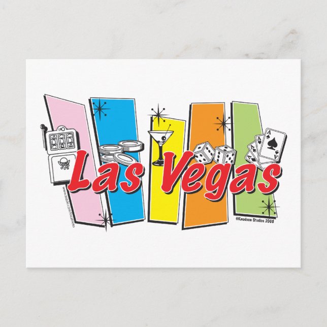 Postal Las Vegas-Retro (Anverso)