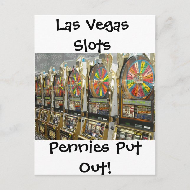 Postal Las Vegas Slots/ Pennies sacadas (Anverso)