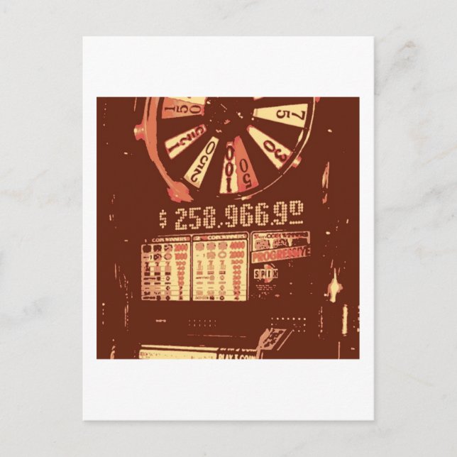 Postal Las Vegas Slots Pop Art (Anverso)
