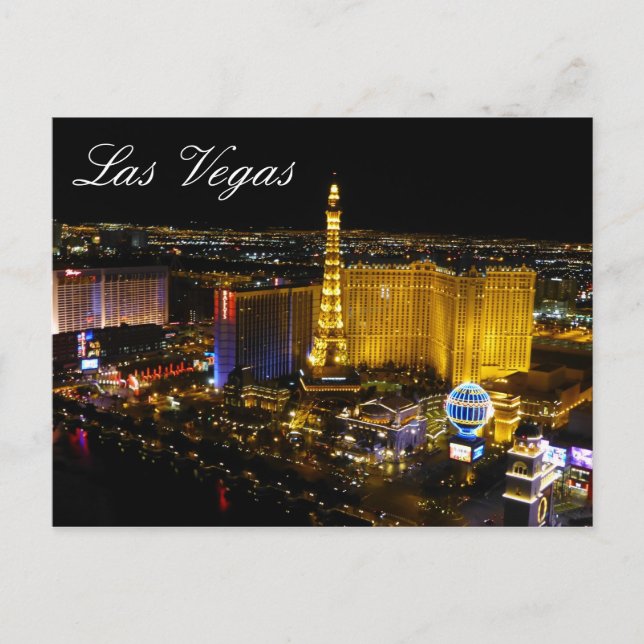 Postal Las Vegas Strip Night Lights (Anverso)