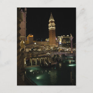 Postal Las Vegas venecianas por la noche