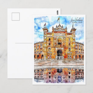 Postal Las Ventas Madrid España Viaje a la Zona Acuática