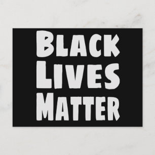 Postal Las vidas negras importan BLM