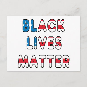 Postal Las vidas negras importan BLM