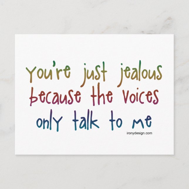 Postal Las voces (Anverso)