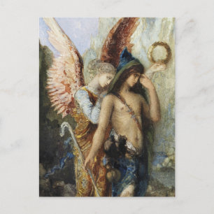 Postal "Las Voces" Angel Art por Gustave Moreau
