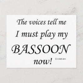 Postal Las voces de Bassoon dicen que deben jugar