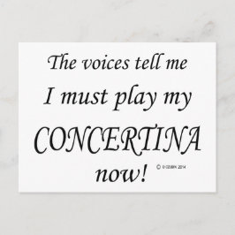 Postal Las voces de Concertina dicen que hay que jugar