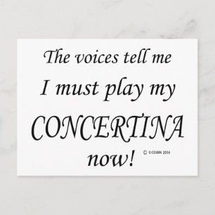 Postal Las voces de Concertina dicen que hay que jugar