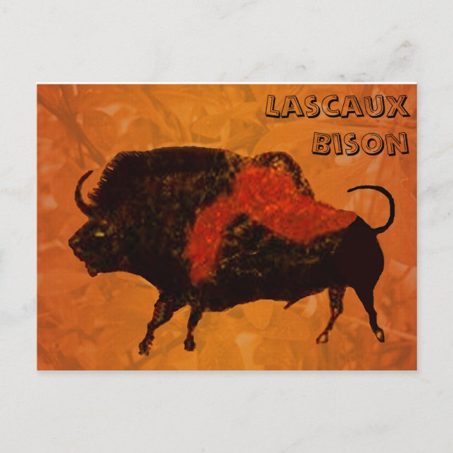 Postal Lascaux Bison (Anverso)