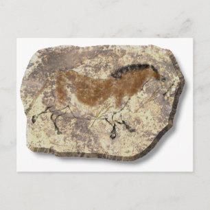 Postal Lascaux Horse stone