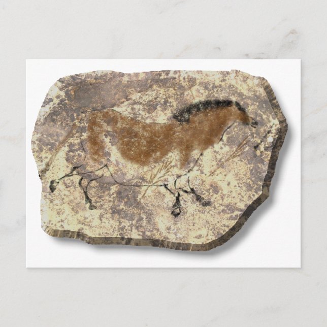 Postal Lascaux Horse stone (Anverso)