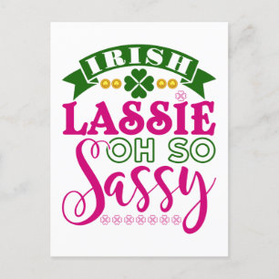 Postal Lassie irlandesa Oh So Sassy St Patrick's Day