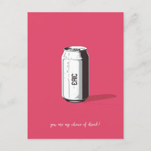 Postal Lata de refresco personalizable