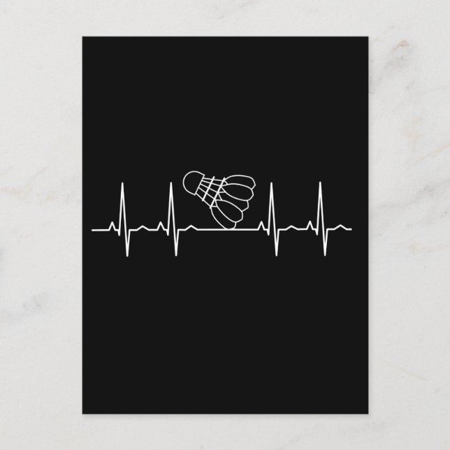 Postal Latido de Badminton Racket (Anverso)